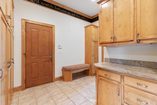 Large Mudroom off of Garage Entrance - Main Floor