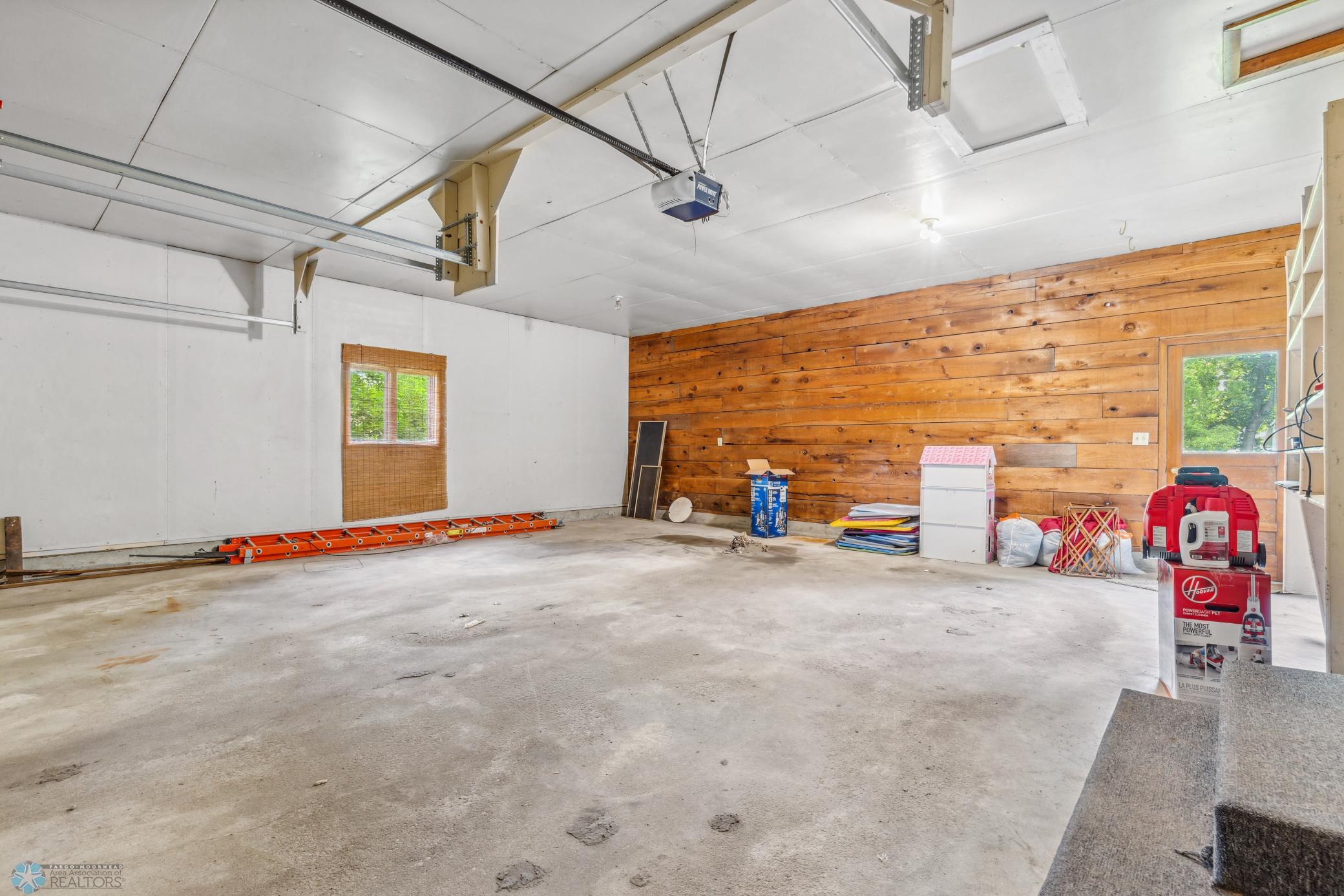 Garage, window and backyard access