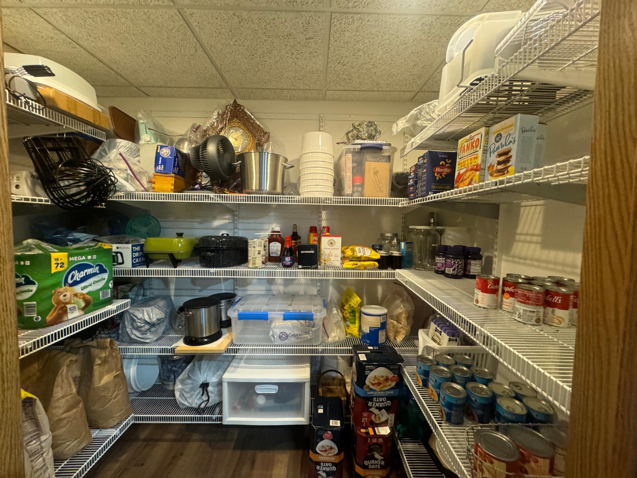 Large Pantry in Basement