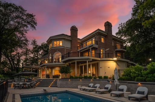 Exquisite detailing showcases the grandeur of this exceptional home - inside and out.