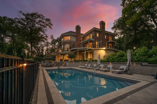 Unwind in your lakeside, salt-water pool