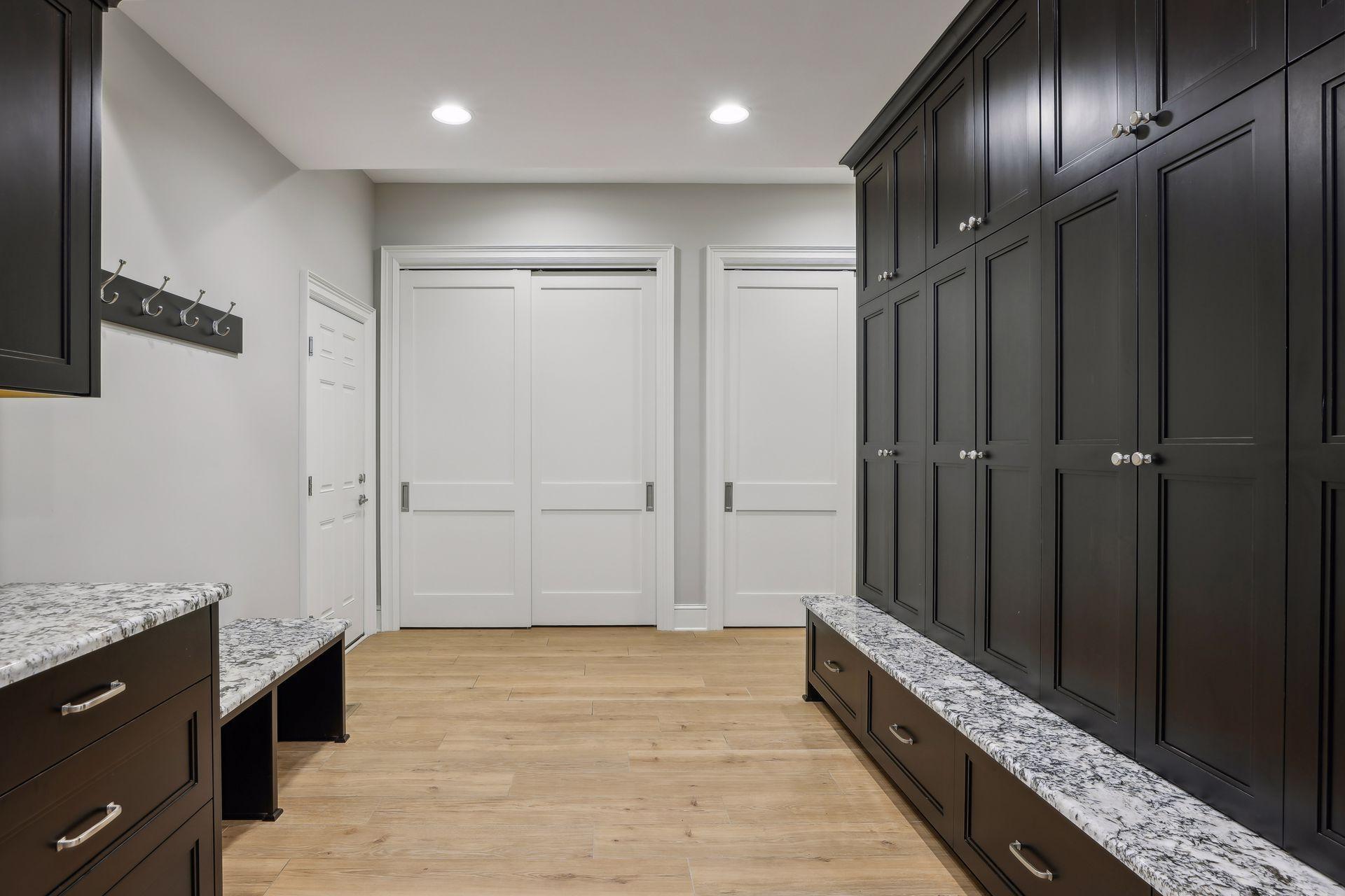 Custom Cabinetry and Storage throughout