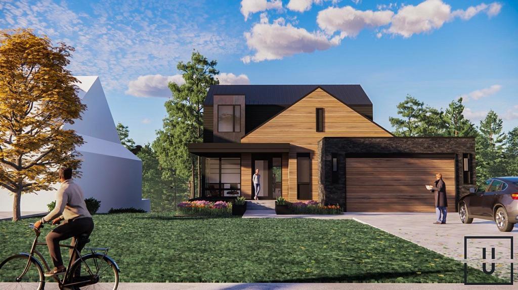 Option 3 Front Rendering with Gable Roof