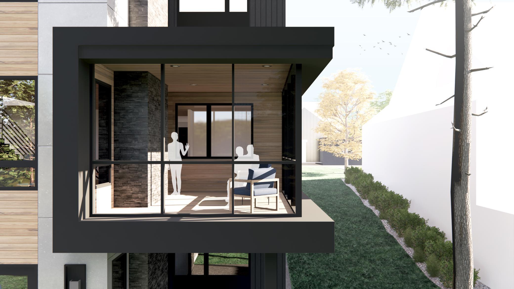 Option 5 Screen Porch Detail View