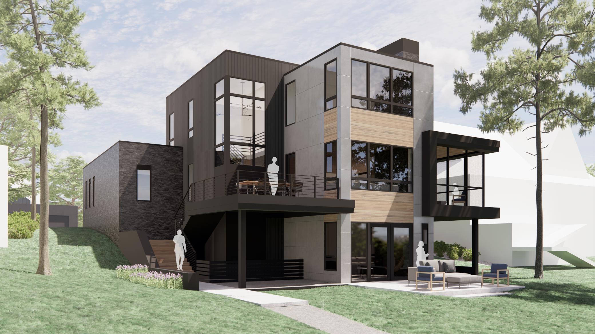 Option 5 SW View with Flat Roof Option