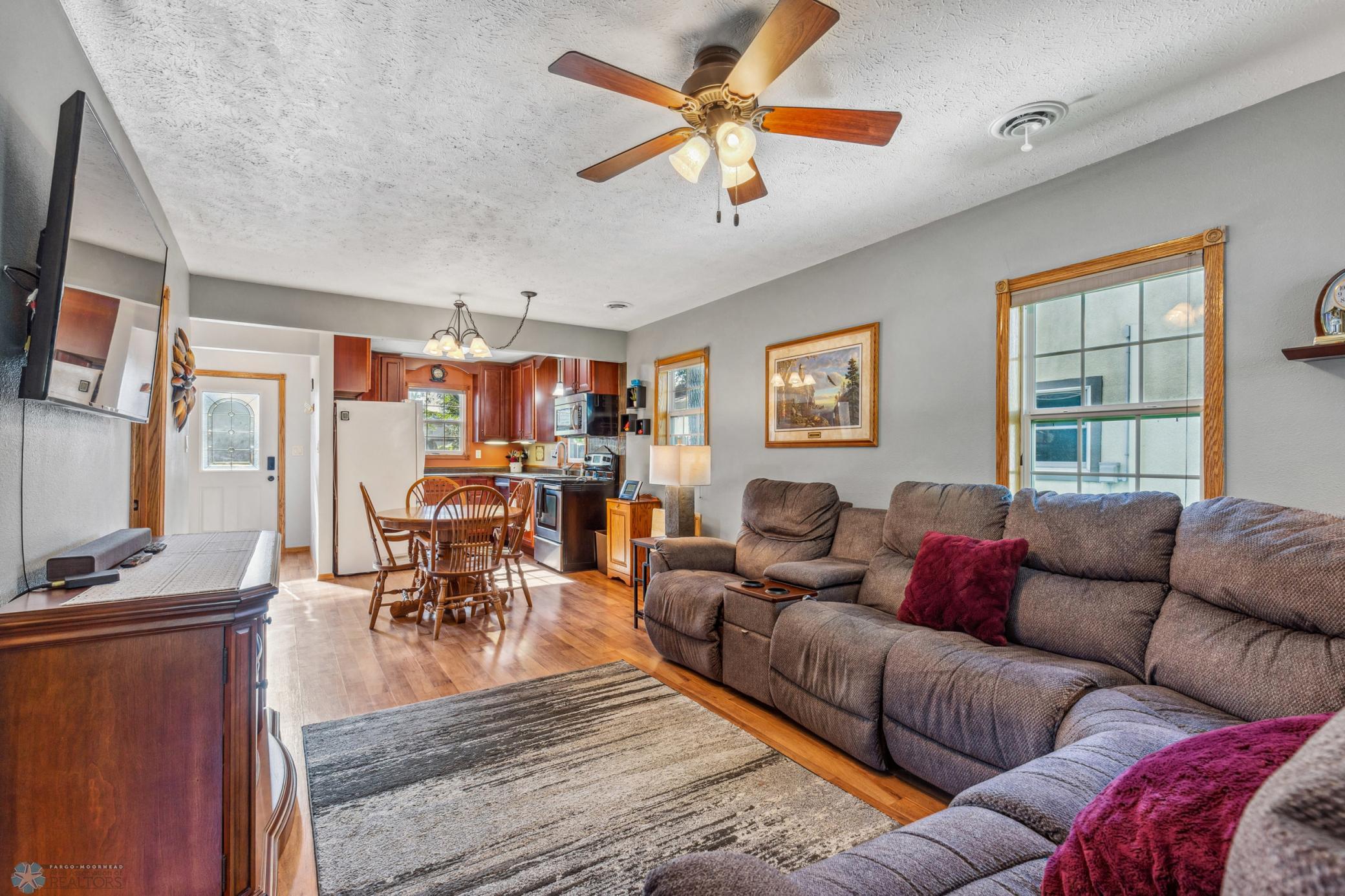 Living Room, Dining Room, Kitchen