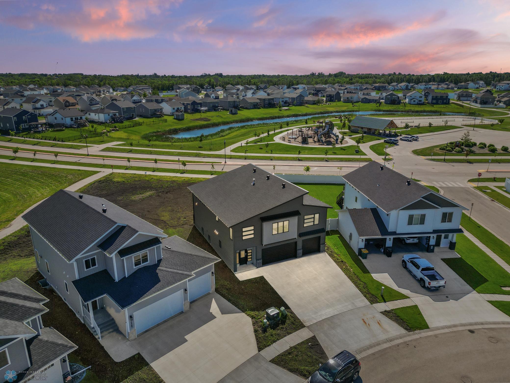 Twilight Aerial View