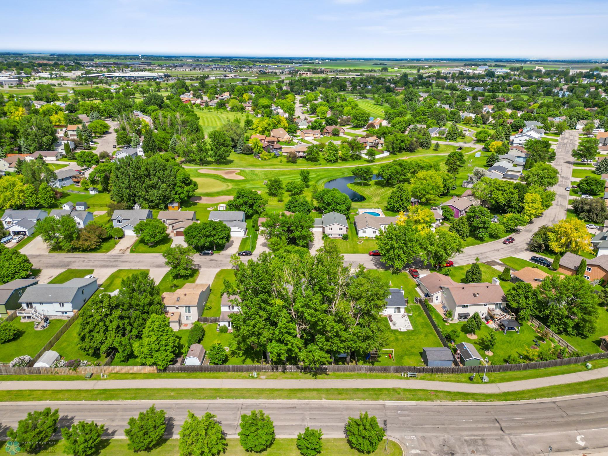 Aerial View of Neighborhood
