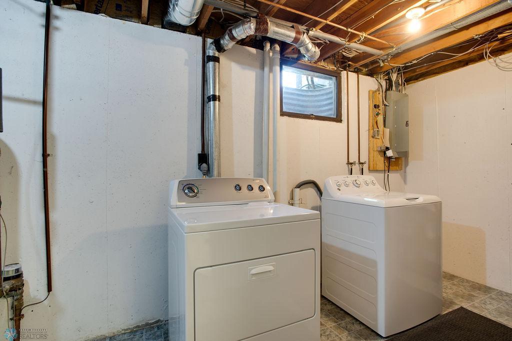 Basement laundry