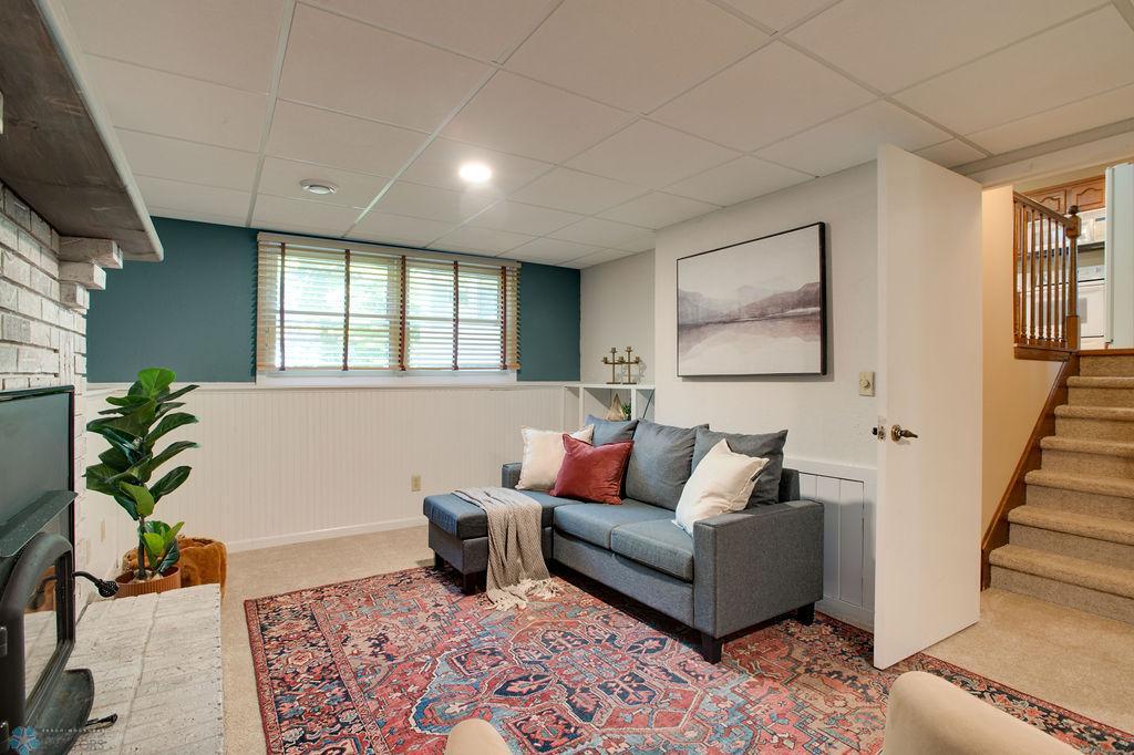 Lower level living room