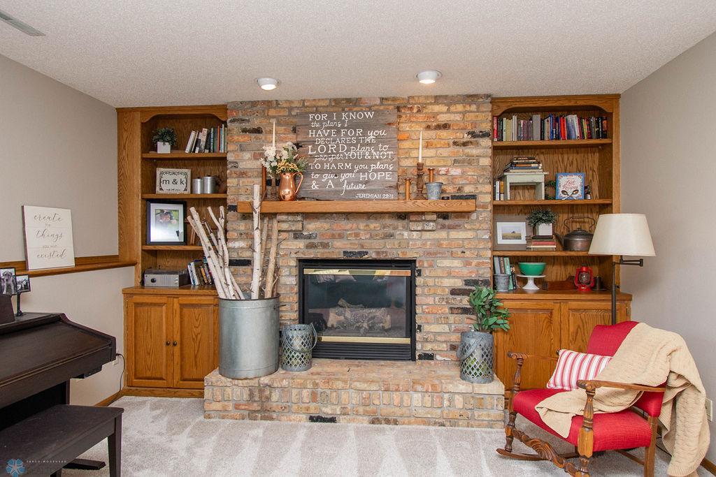 Fireplace with built-ins
