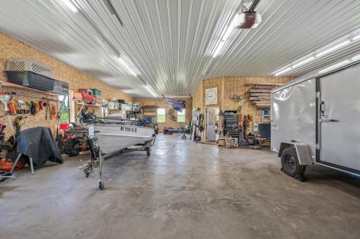 Spacious interior of the outbuilding has space for all your hobbies.