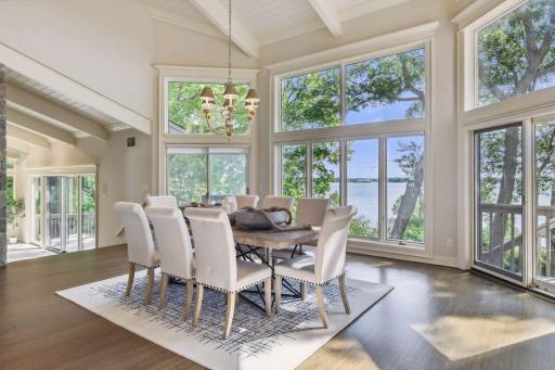 Not another dining room like this one! Entertain elegantly in this one of a kind dining room. Invites lavish feasts and celebrations of any type with breathtaking vews