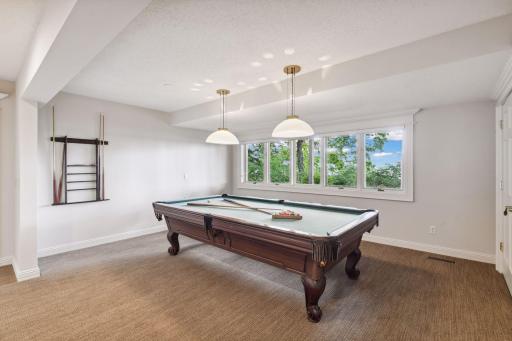 Billiard room. Pool table stays with the house