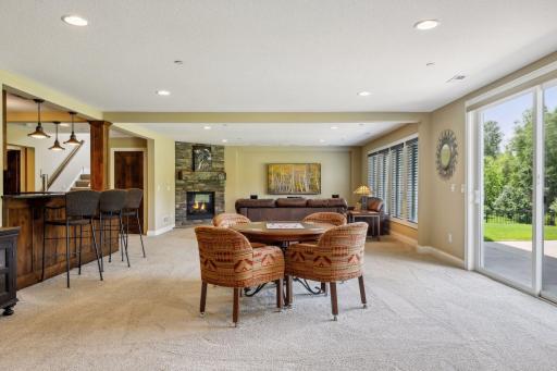 Game Room area walks out to backyard Patio