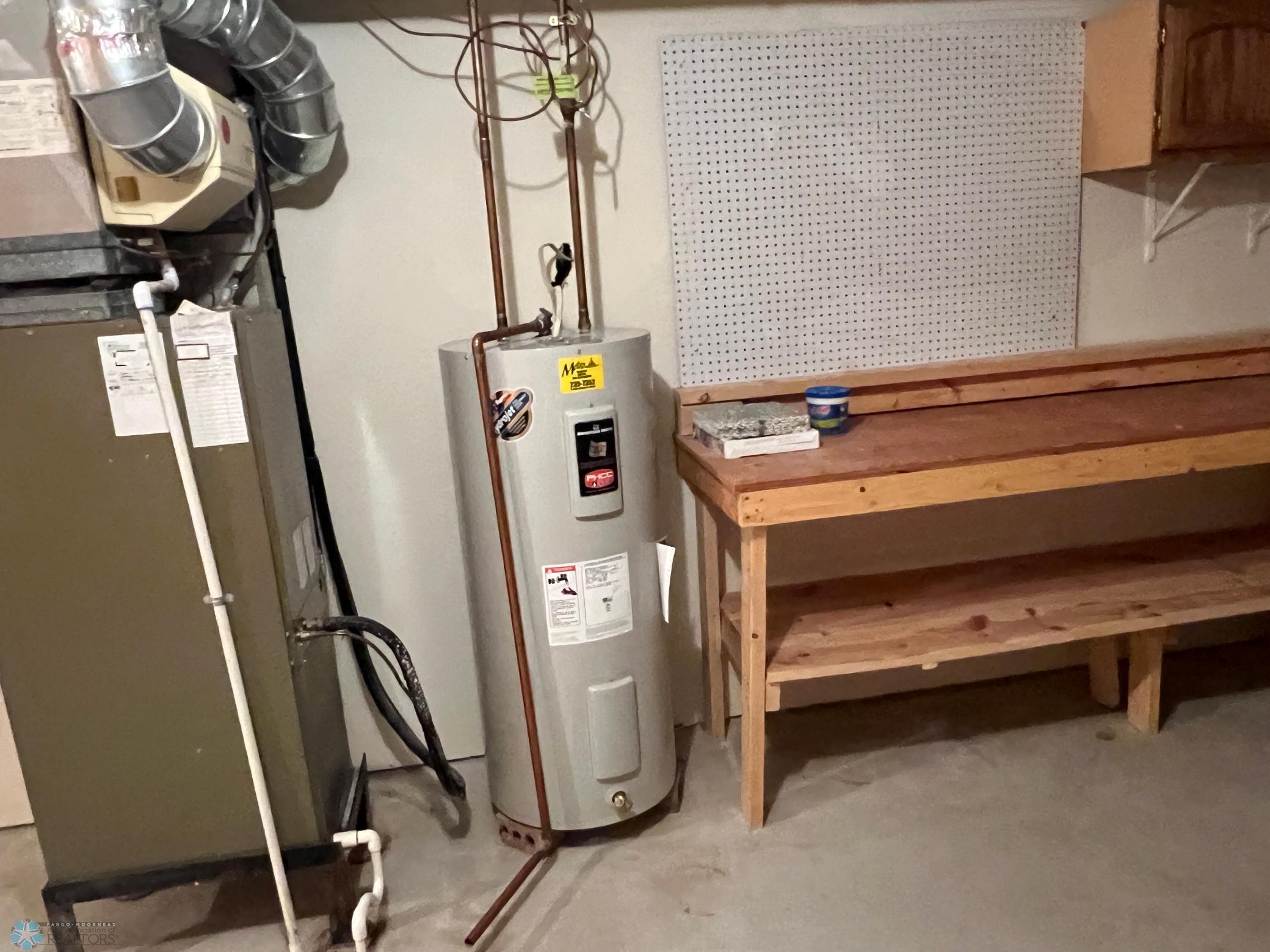 Workbench in basement