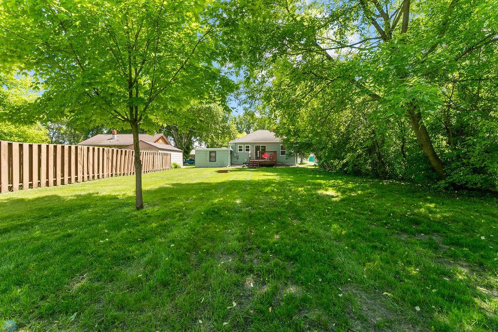Spacious back yard