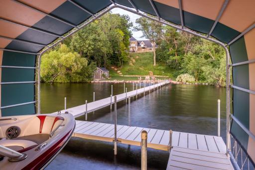 Covered Boat Slip with Lift