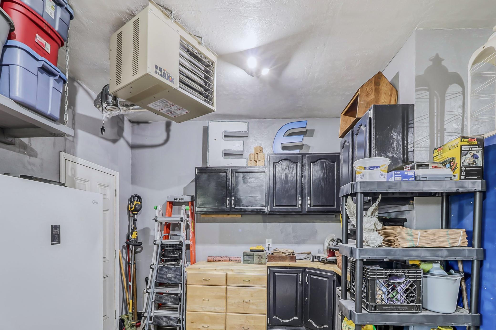 Garage work area