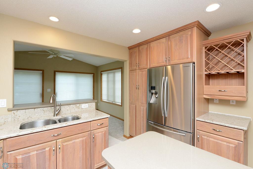 Kitchen open to sunroom