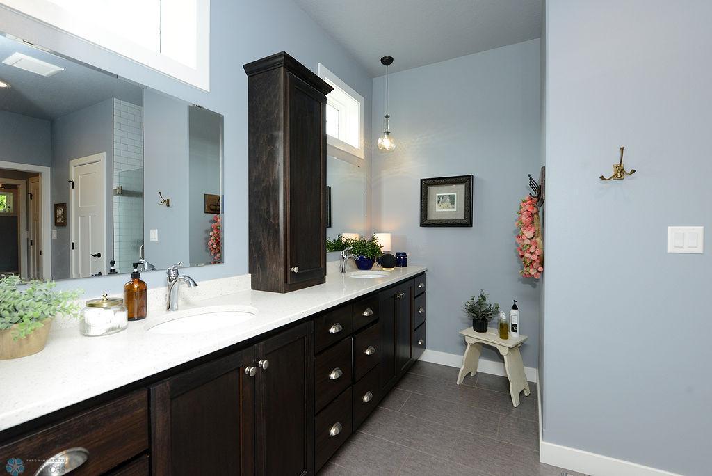Wonderful Primary Bath With Double Sinks and Added Windows