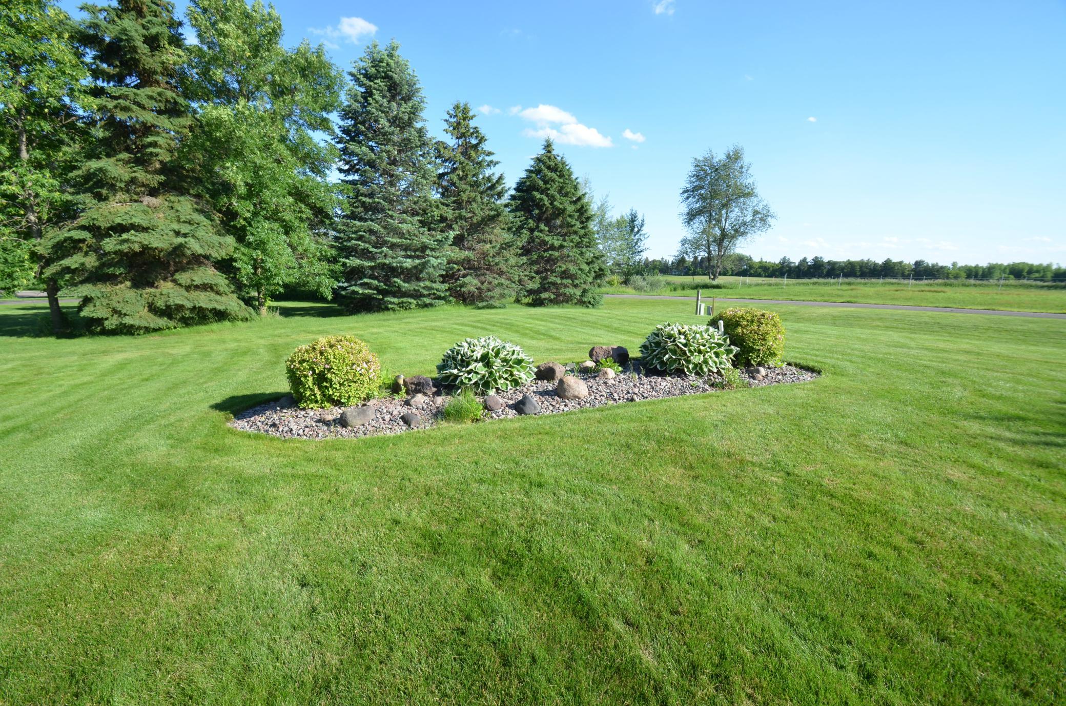 The side yard garden.