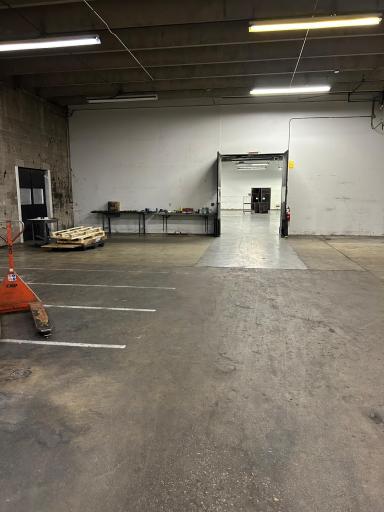 Warehouse B doorway connecting two spaces