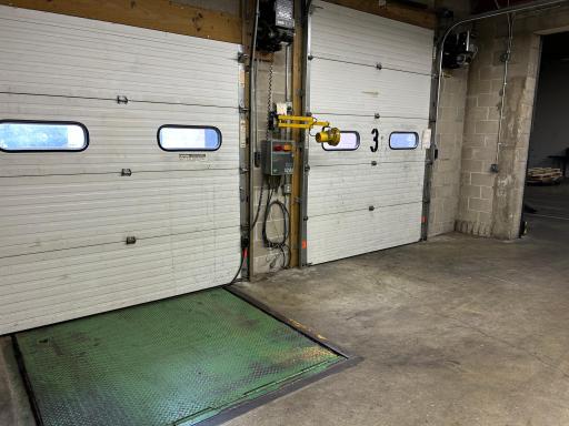 Warehouse B loading docks 8'x8' & 8' x 10'