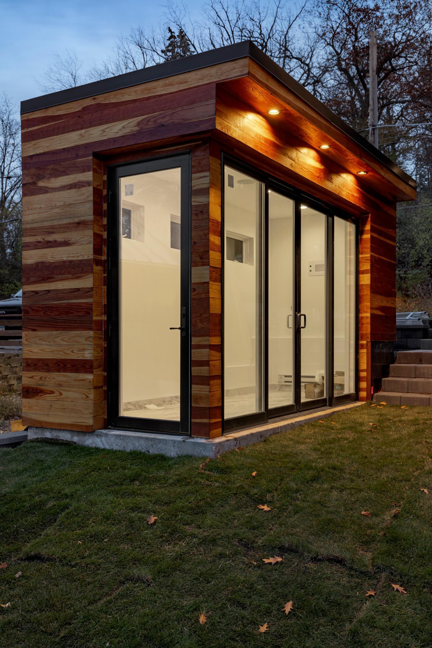 This heated bunkhouse offers a flexible space for work, play or stay.