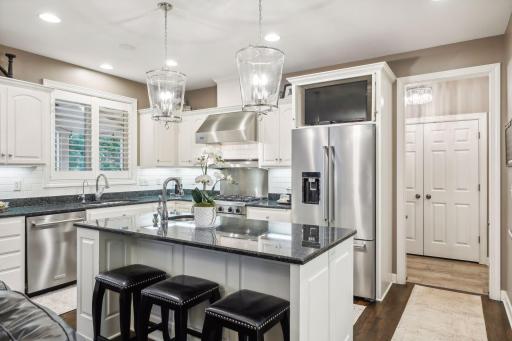Whether you’re cooking for a crowd or enjoying a quiet meal at home, this chef’s kitchen is sure to inspire.