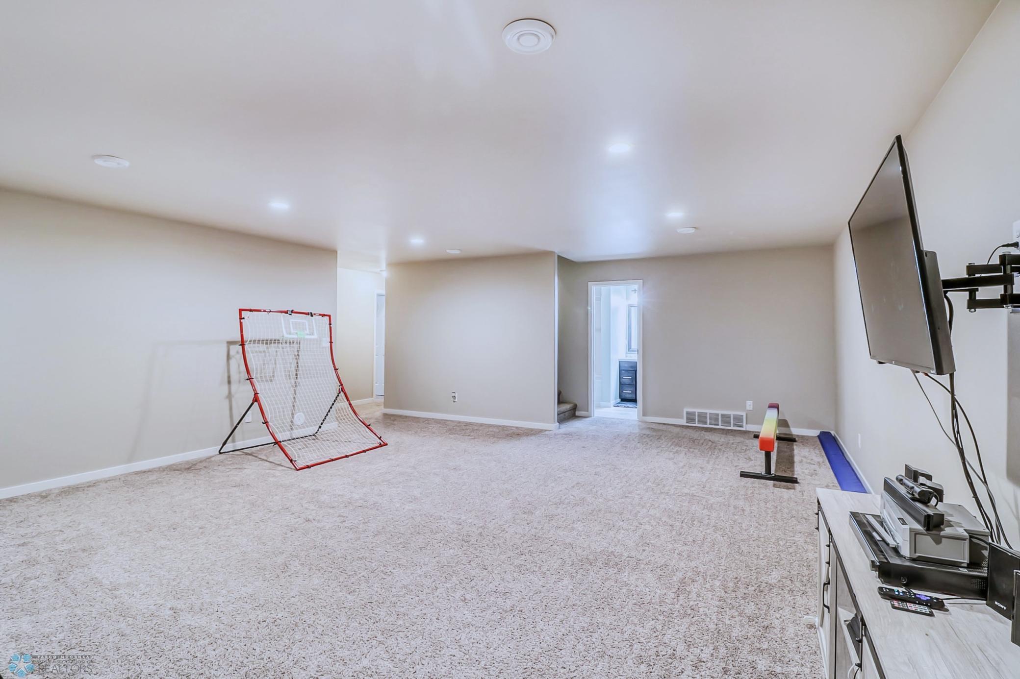 Tons of space for games, entertaining, movies, etc!