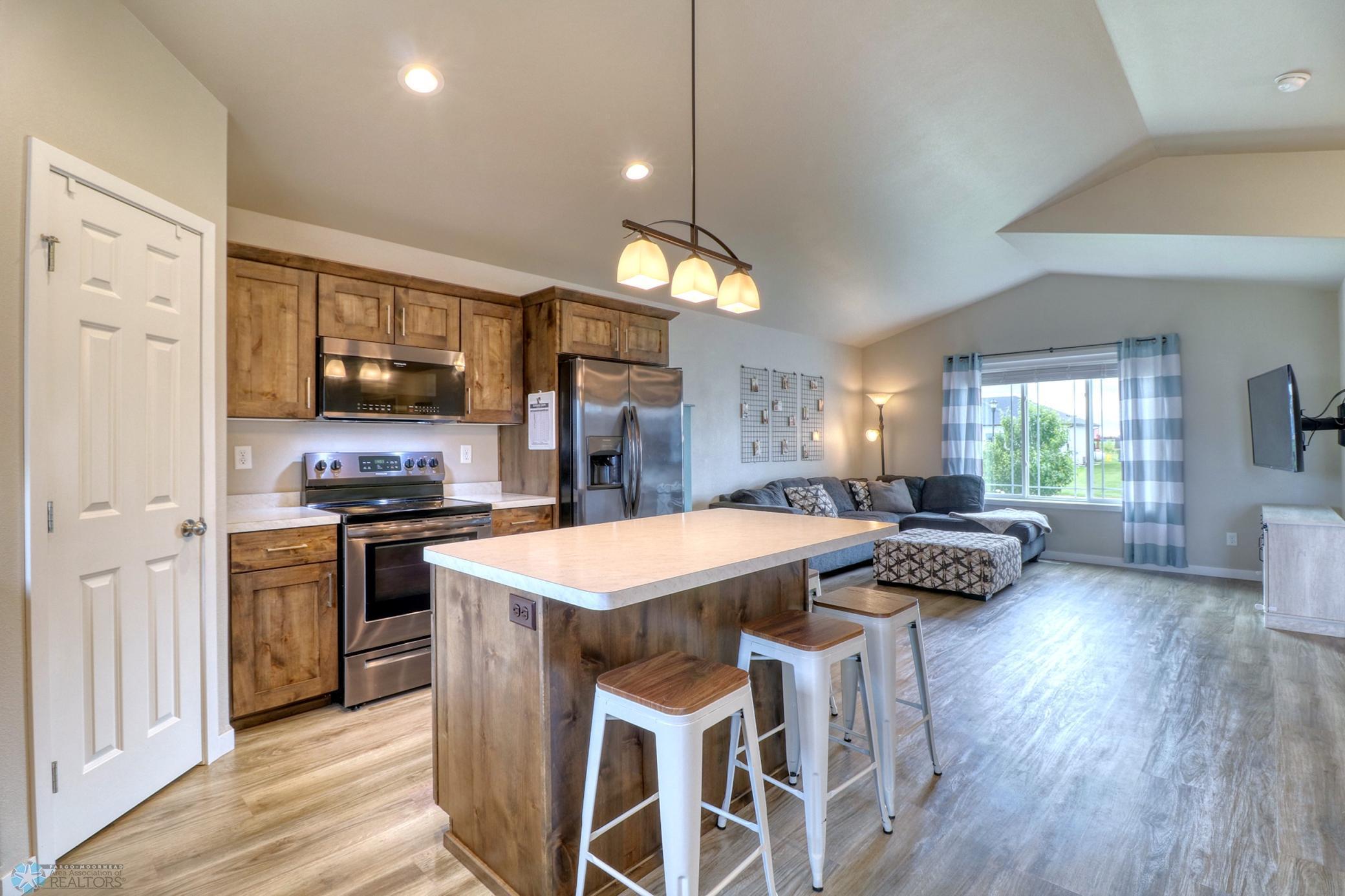 Kitchen with corner pantry & window above the sink