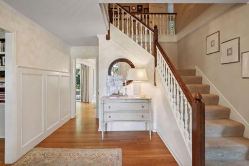 An elegant entrance to welcome friends and family.