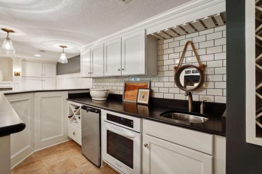 Enjoy this well-equipped wet bar on the lower level.