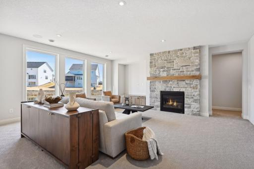 Lower-Level Family Room *photo of like home