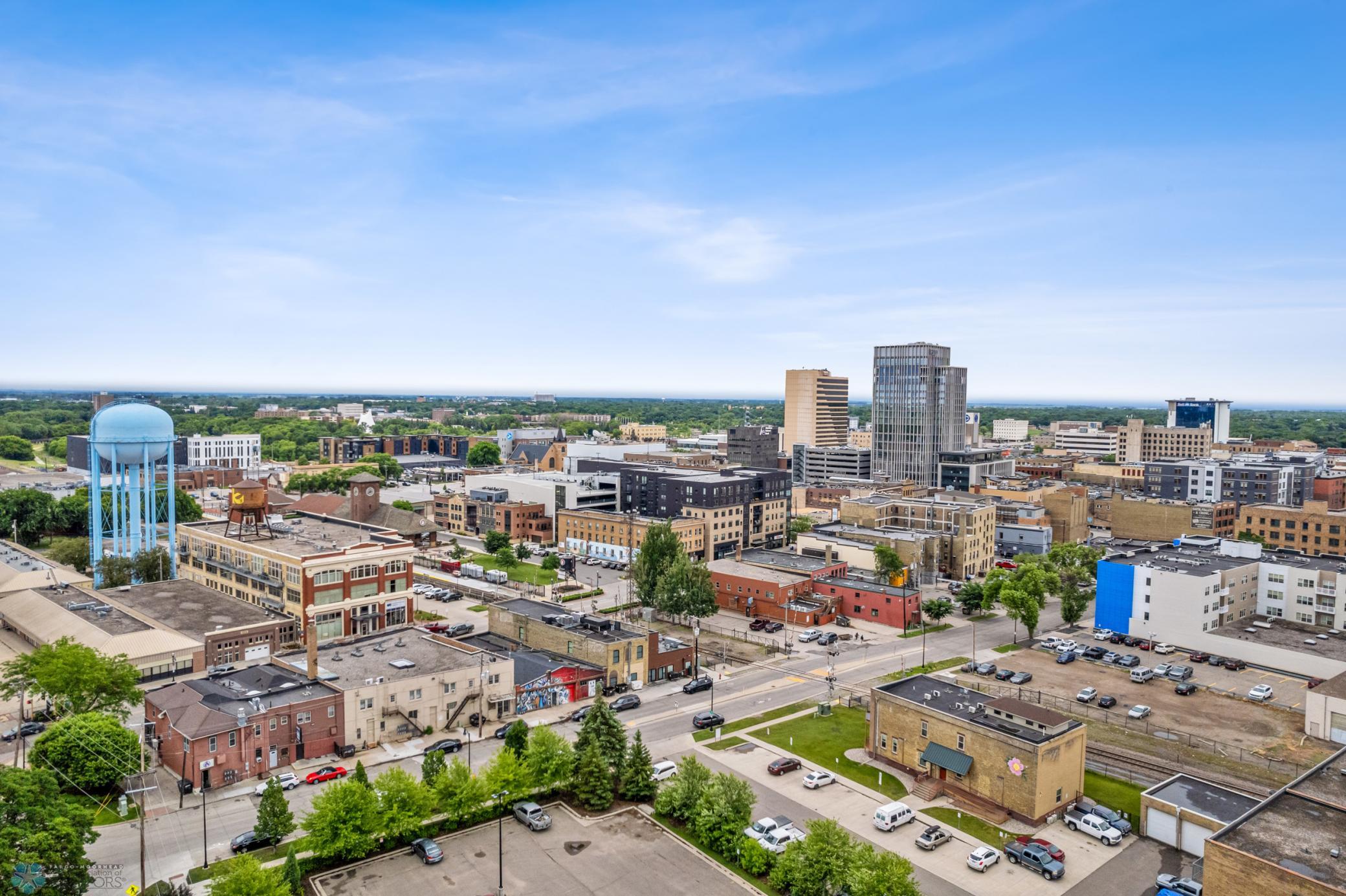 Aerial View - Downtown Fargo