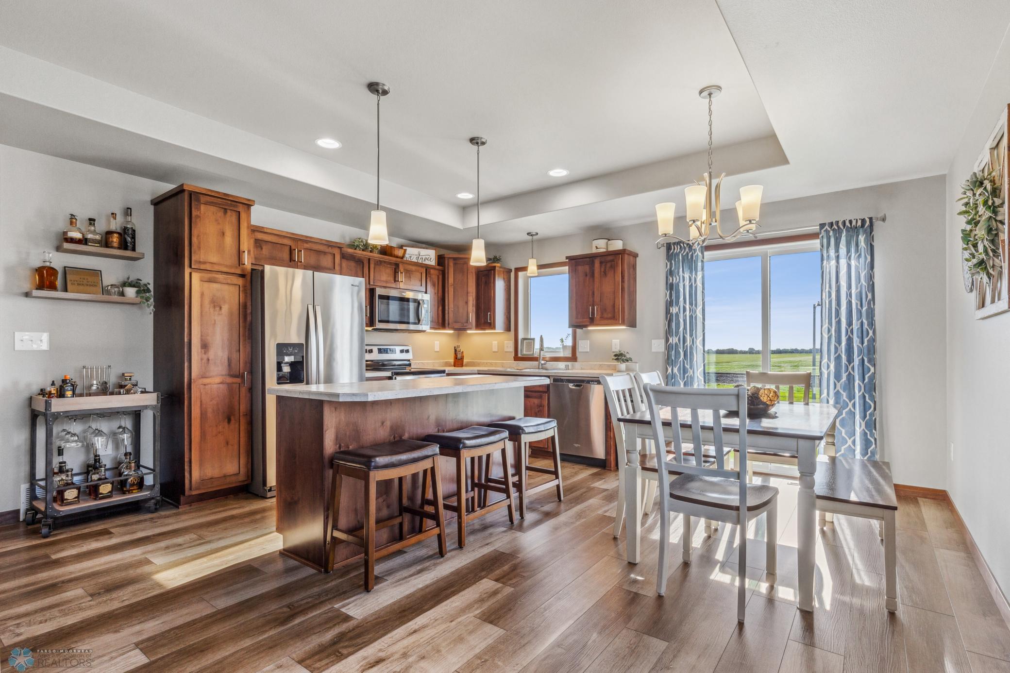 Beautiful cabinetry and flooring!