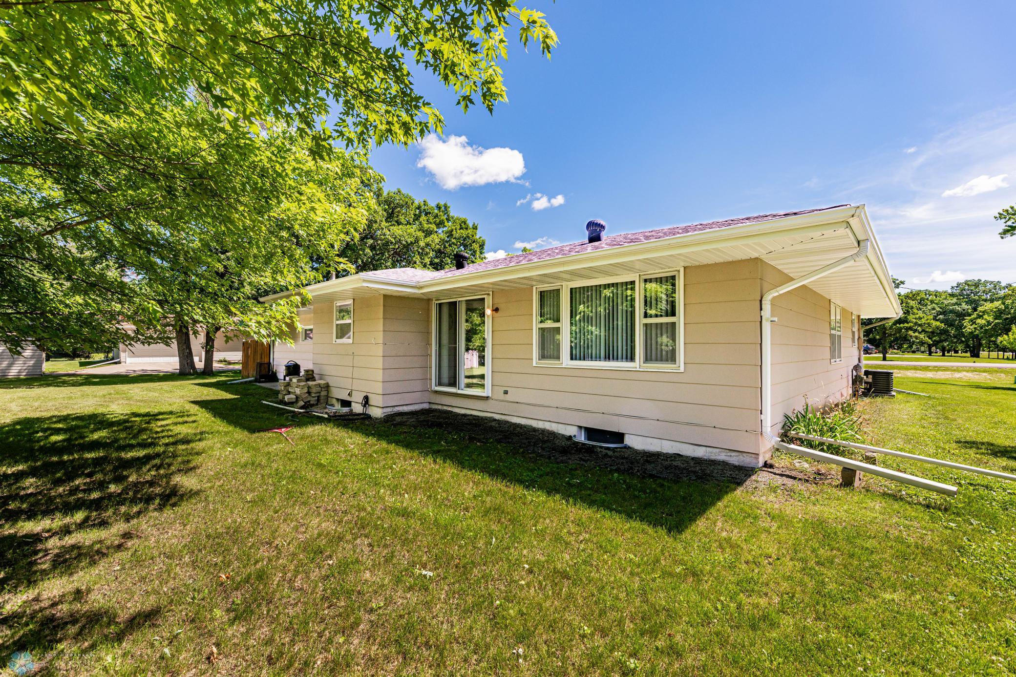 Back view of home