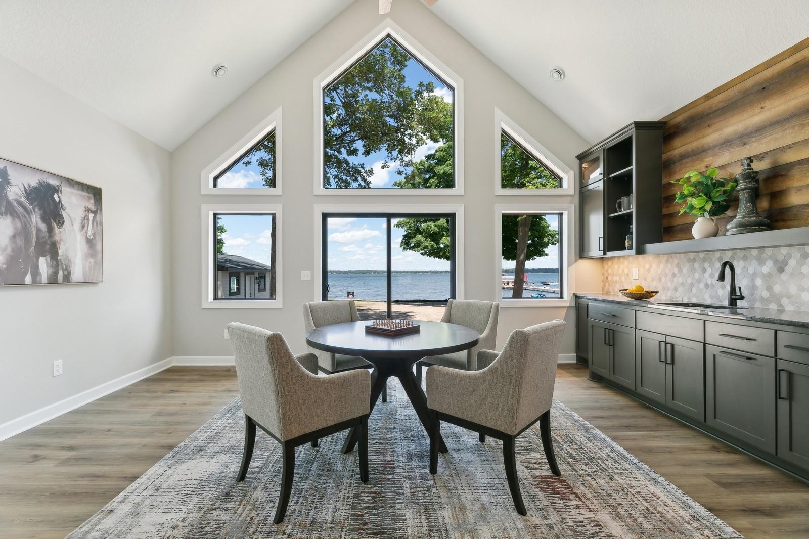 Amazing lake views from this amazing entertaining spot!