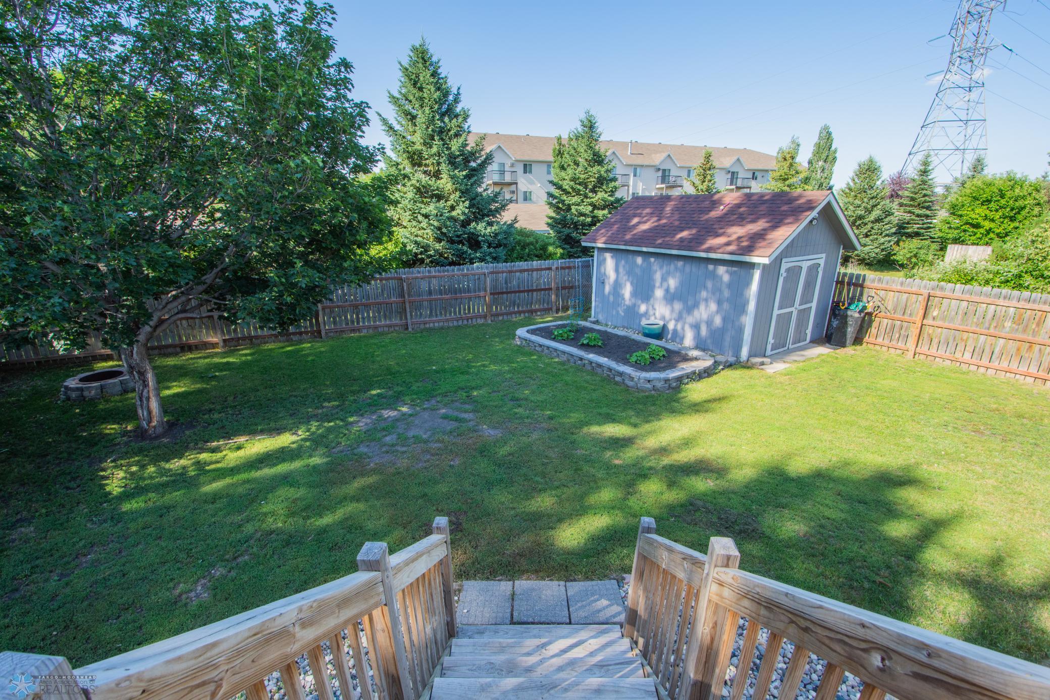 Fenced Yard w/ Shed & Garden