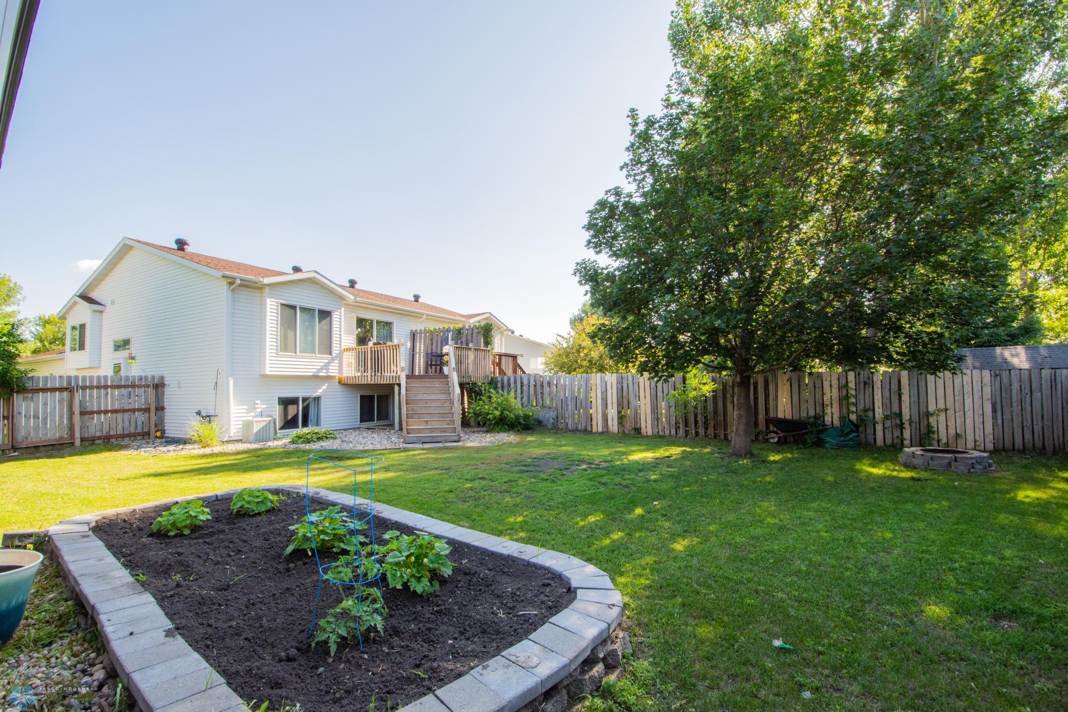 Fenced Yard w/ Garden