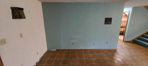 Water and drain lines have been plumbed in. I'm thinking the wet bar goes here