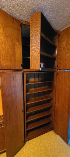 But now, the really cool stuff. Check out this great use of space for the pantry