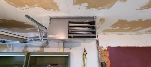 Garage heater, making winter time car starting so much easier