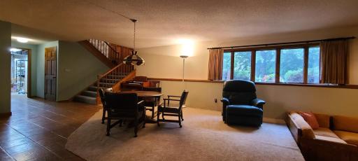Looking back at the main entrance from the lower level