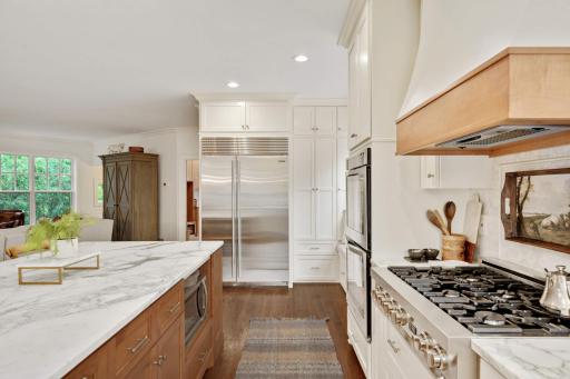 You will love the abundance of storage, discrete microwave placement and huge Sub Zero refrigerator freezer (new in 2022).