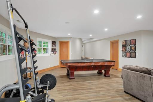 Access to the main level living space is just around the corner via a discrete stairwell.