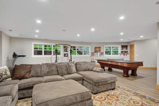 Need a place to let loose? The lower level of this home is a blank canvas and offers something for everyone.