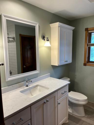 Updated full bath on the second level