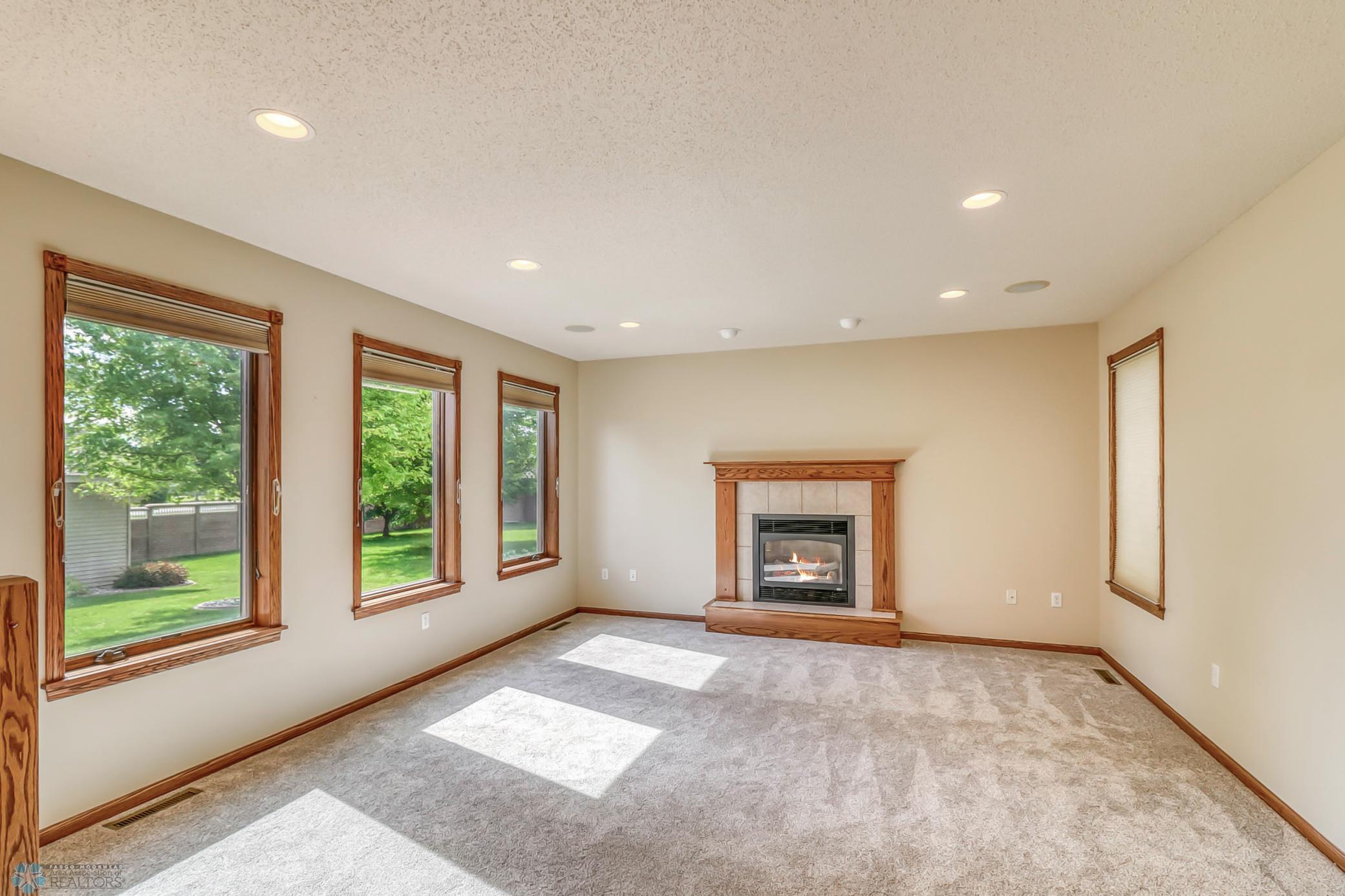 Living Room with gas fireplace